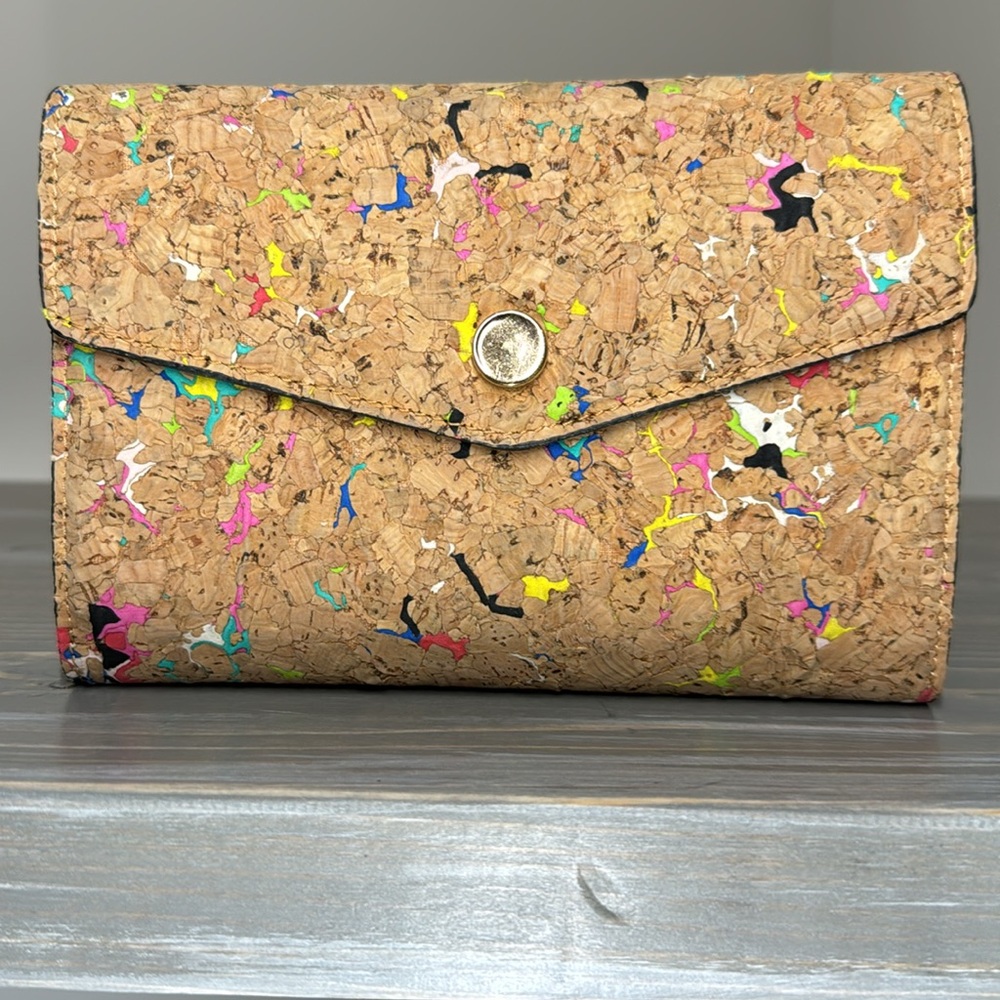 Cork clutch, fun & colorful